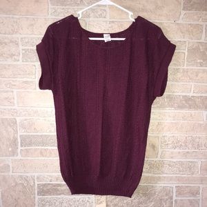 ✅Short sleeve Cable Knit Sweater
